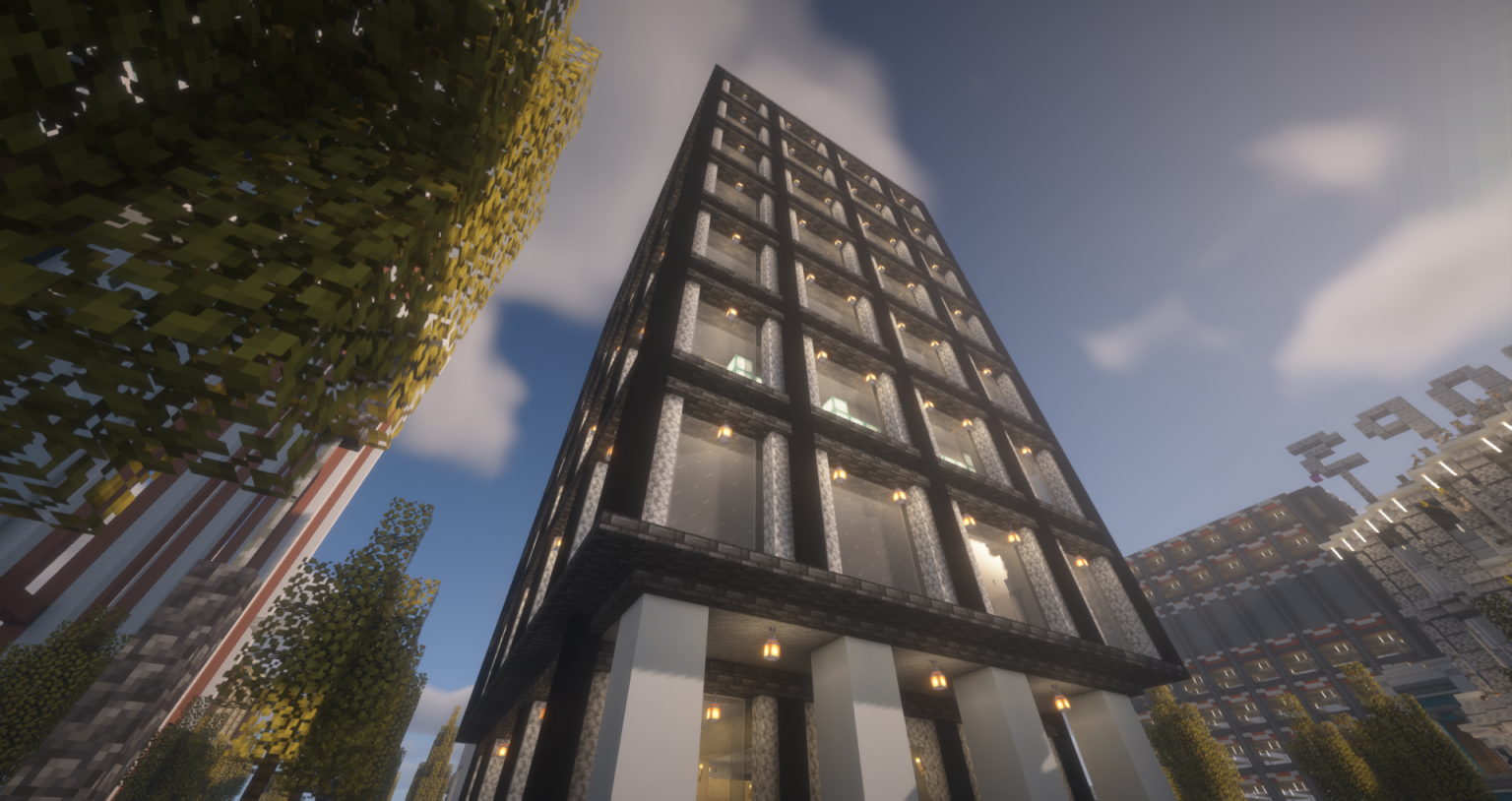 Photograph of the Dragon Law office building from the ground.